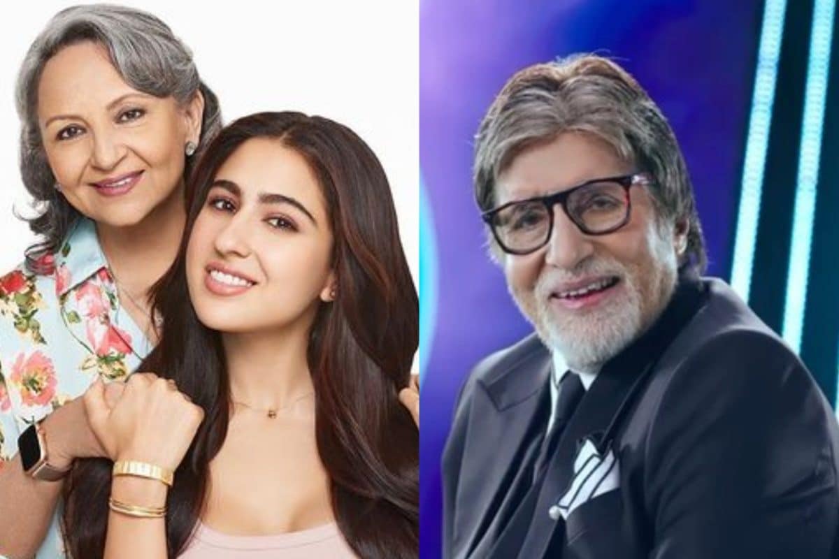 KBC 15 के सेट पर सारा ने की खूब मस्ती, अमिताभ के साथ खेला 'नॉक नॉक'