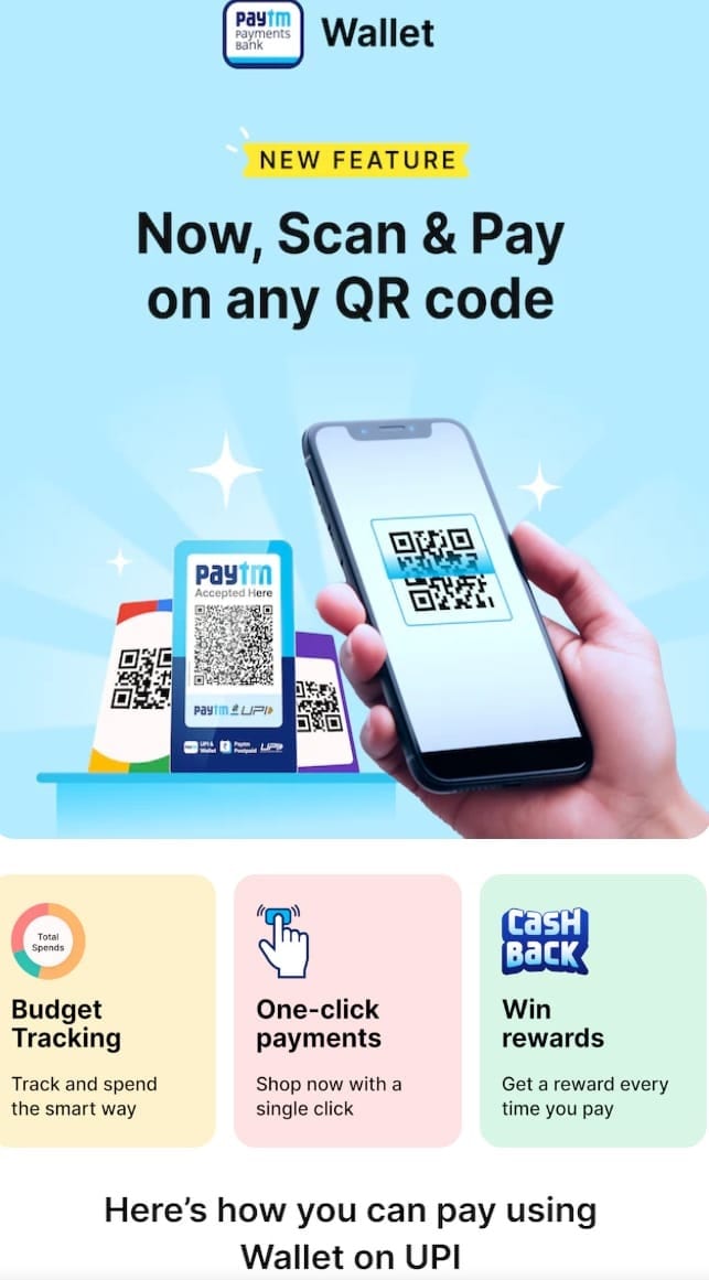 Paytm, Paytm Wallet, Paytm Wallet Balance, Paytm Wallet Money, UPI, Paytm Wallet UPI, Paytm Wallet Wallet UPI, Send Money via UPI, unified payments interface, Paytm Wallet UPI ID, Paytm UPI ID, पेटीएम, पेटीएम वॉलेट, पेटीएम वॉलेट बैलेंस, यूपीआई, पेटीएम यूपीआई