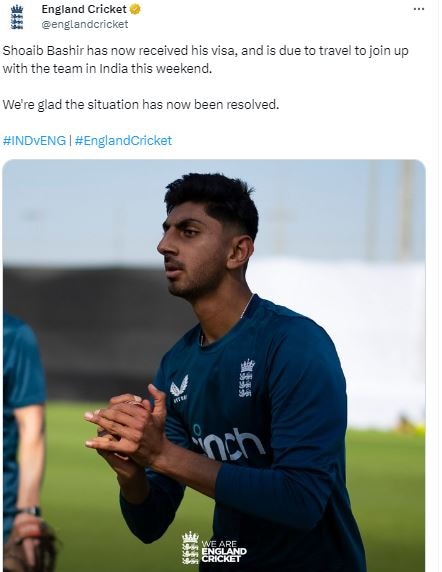 shoaib bashir, Shoaib Bashir, visa issues Rohit Sharma on Shoaib Bashir, ben stokes on Shoaib Bashir, pakistani Shoaib Bashir, Shoaib Bashir, Shoaib Bashir got visa, India vs England Test Series, India vs England, India vs England 1st test, IND vs ENG Series, भारत बनाम इंग्लैंड सीरीज, शोएब बशीर