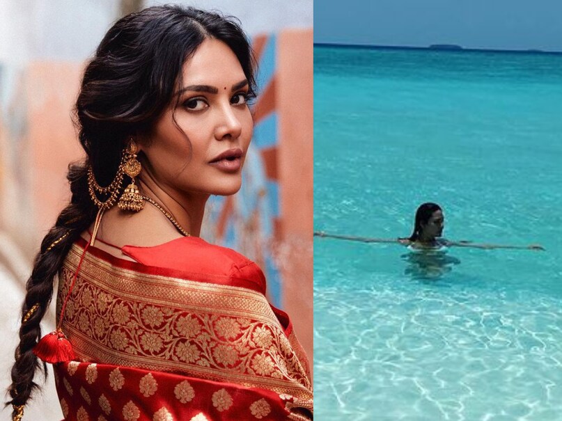 Maldives Row: समंदर में ईशा गुप्ता ने लगाई डुबकी, दूर तक दिखा नीला ...