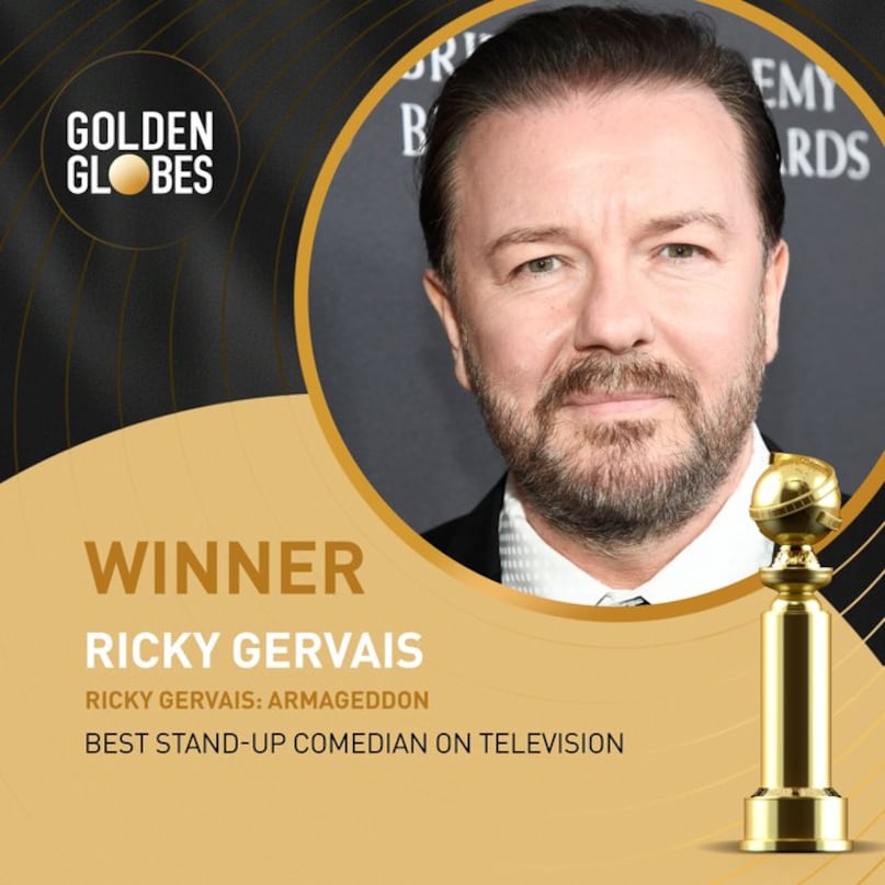 Ricky Gerevais for Standup Comedian