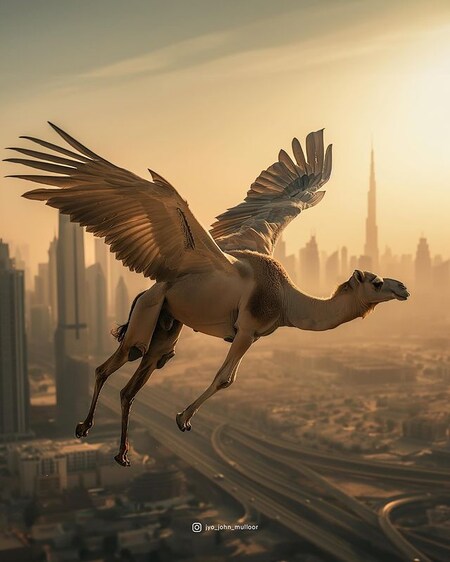 आकाश में उड़ने लगे ऊंट! बड़े-बड़े ...