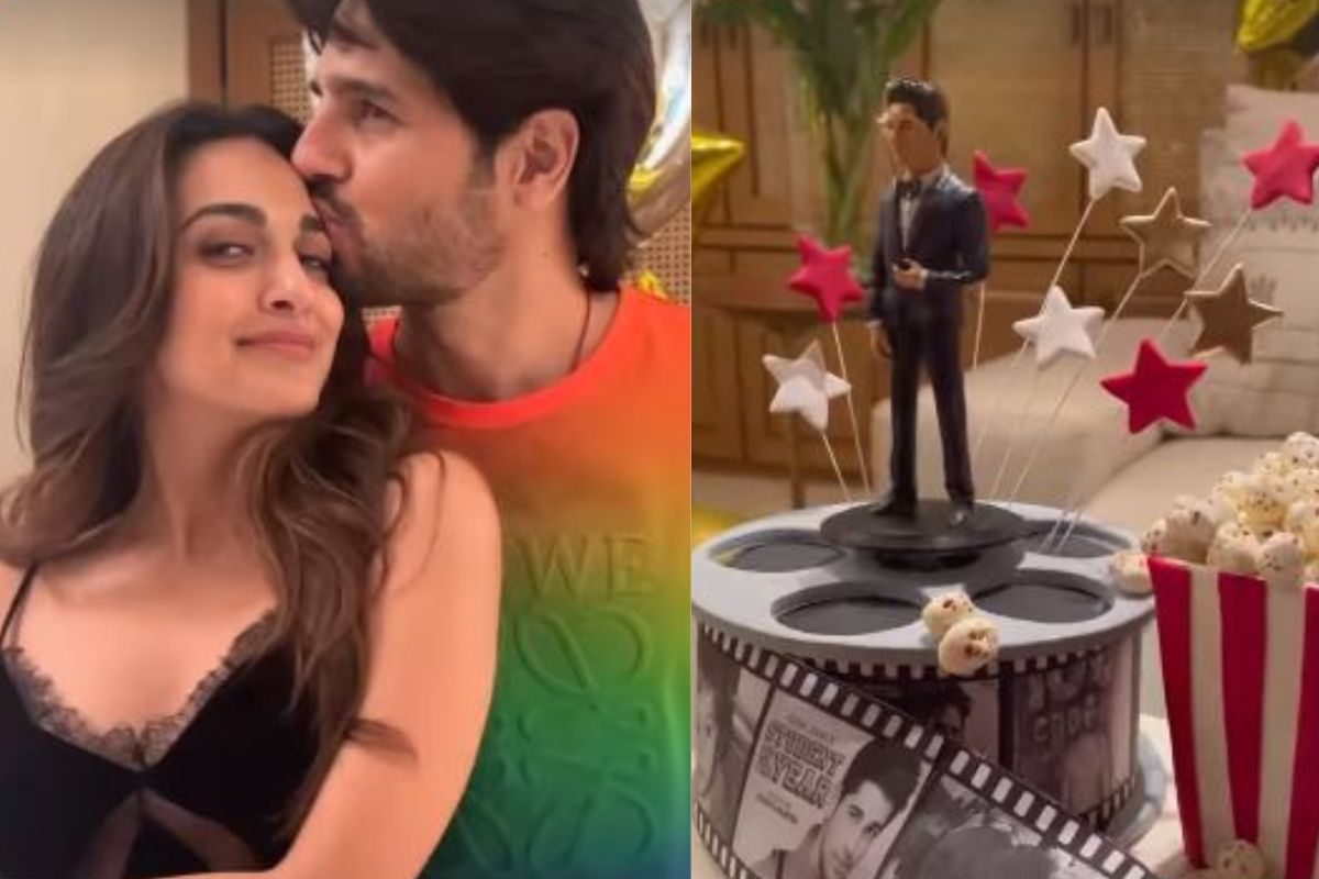 कियारा ने दिखाई पति सिद्धार्थ के बर्थडे सेलिब्रेशन की झलक, बाहों में भर....