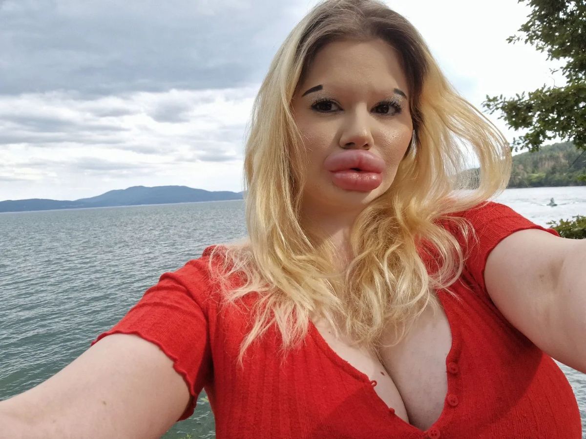 Andrea Ivanova, Sofia, Bulgaria, world biggest lips