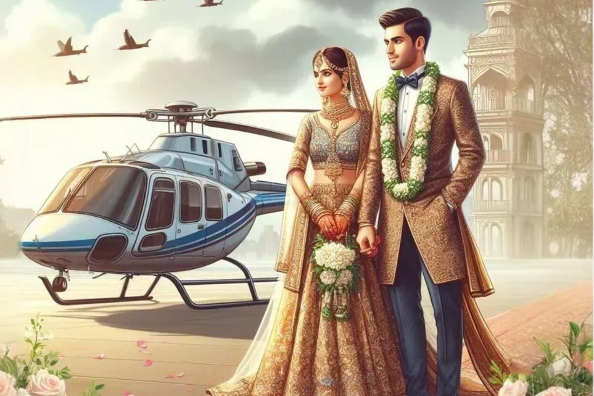 शादी यादगार बनाने के लिए हेलीकॉप्‍टर से कराएं दुल्‍हन की विदाई, इतना होगा खर्च