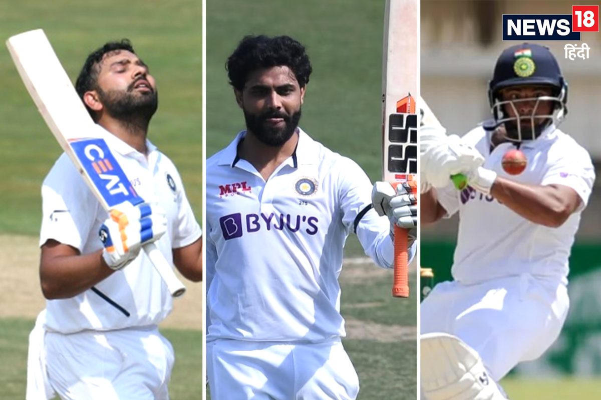 रोहित-जडेजा का शतक... सरफराज की धाकड़ बल्लेबाजी, पहले दिन भारत का पलड़ा भारी