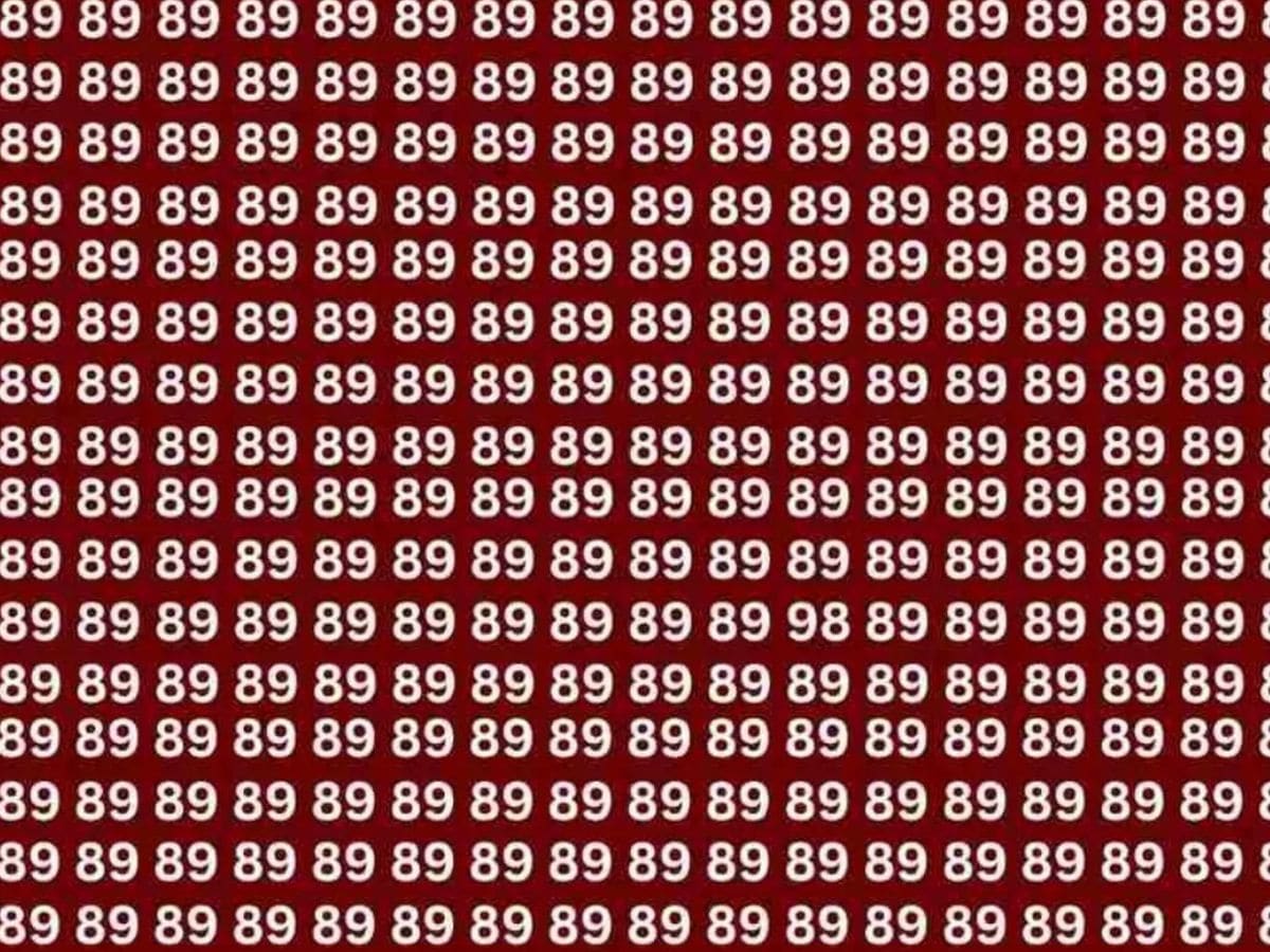 तुम्ही लपलेला नंबर शोधू शकता, 89 च्या पंक्तींमध्ये लपलेला नंबर शोधू शकता, 9 सेकंदात लपवलेला नंबर शोधू शकता, ऑप्टिकल इल्युजन आव्हान