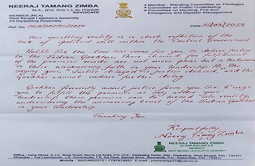  BJP MLA Wrote a Letter to PM Modi in Blood