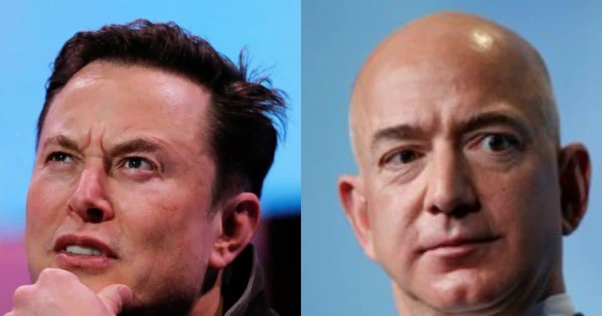 The cat and mouse game going on between Musk and Bezos, there have been ups and downs 11 times in 27 days