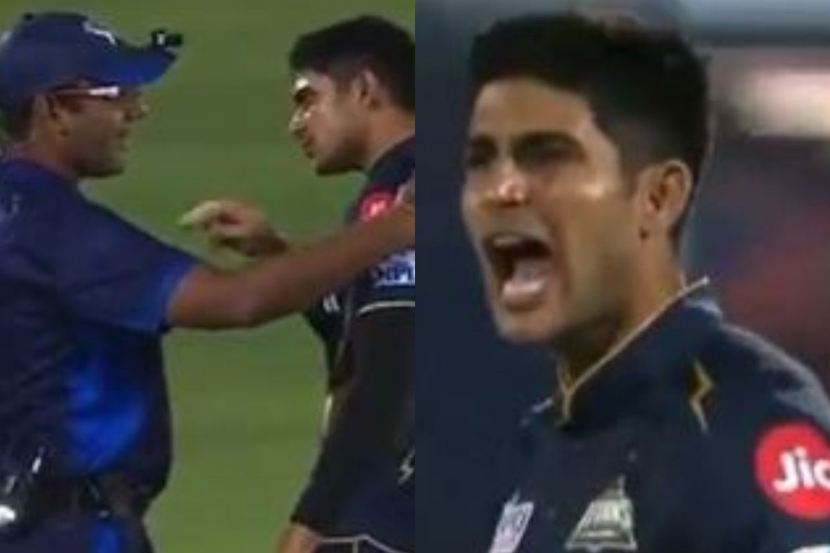 वाइड बॉल पर डीआरएस... शुभमन गिल ने खोया आपा.. अंपायर पर लगे चिल्लाने