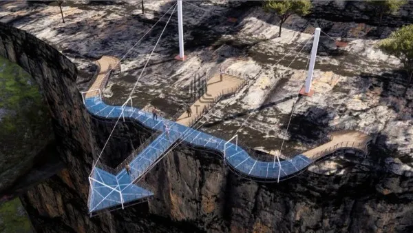UP में बना पहला Glass Skywalk Bridge, देखने में भी बेहद खुबसूरत 2 glass bridge