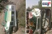 बिलासपुर में तेज रफ्तार ट्रक से टकराई बस, पुल से नीचे गिरी, 10 यात्री घायल