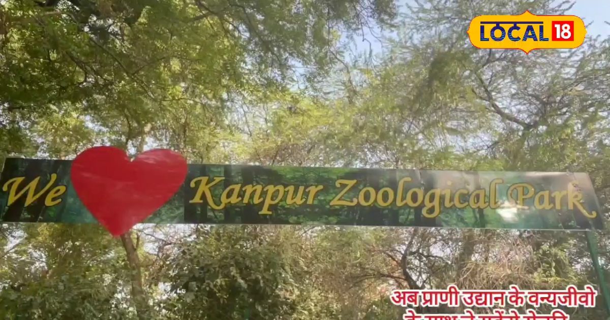अब कानपुर प्राणी उद्यान के वन्यजीवों के साथ ले सकेंगे सेल्फी, चिड़ियाघर में बना खास प्वाइंट