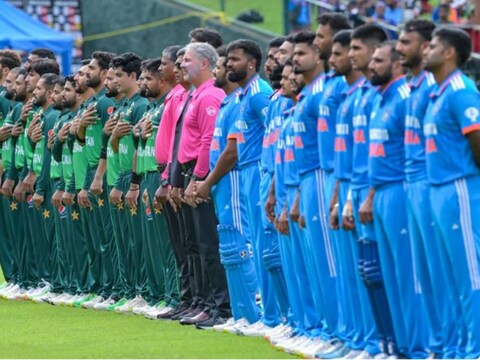 इंडिया और पाकिस्तान का टी20 विश्व कप में टक्कर 9 जून को न्यूयॉर्क में होगी. (AFP) 
