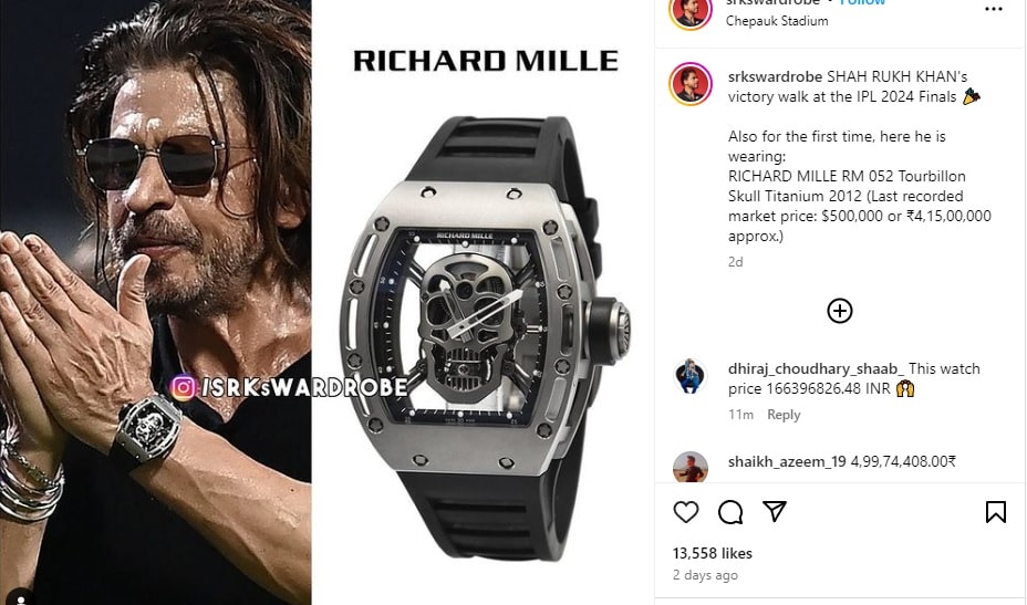 Photo Credit: srkswardrobe/Instagram: Screenshot