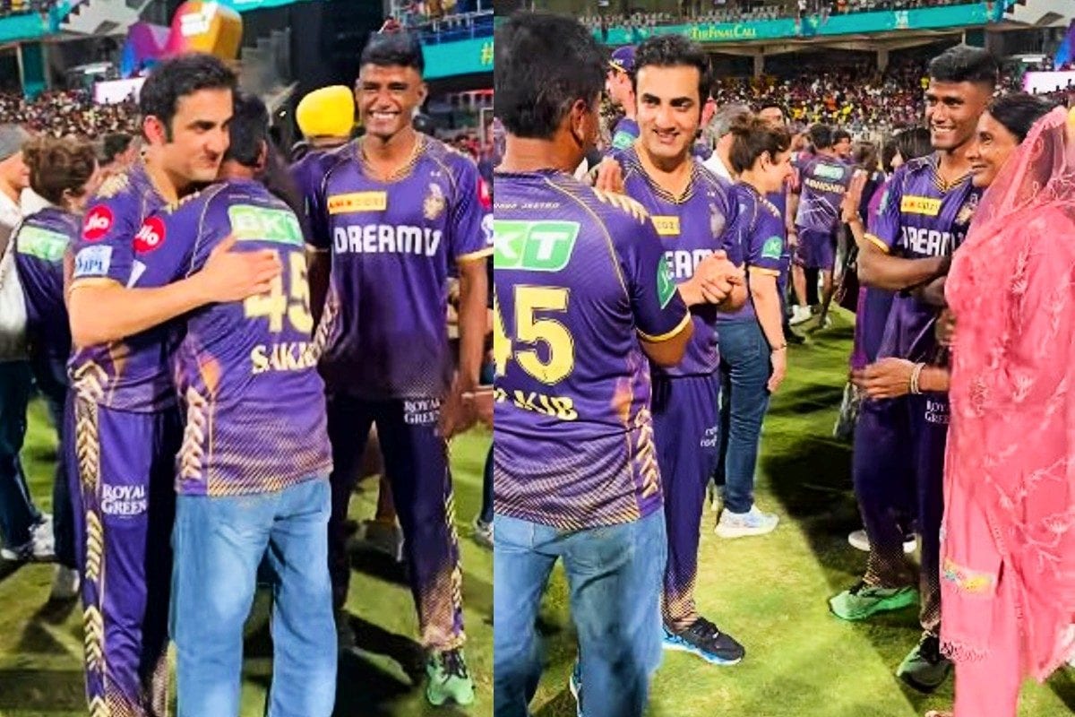 VIDEO: गहने बेच मां ने बनाया गेंदबाज, IPL Final के बाद माता-पिता से मिले गंभीर