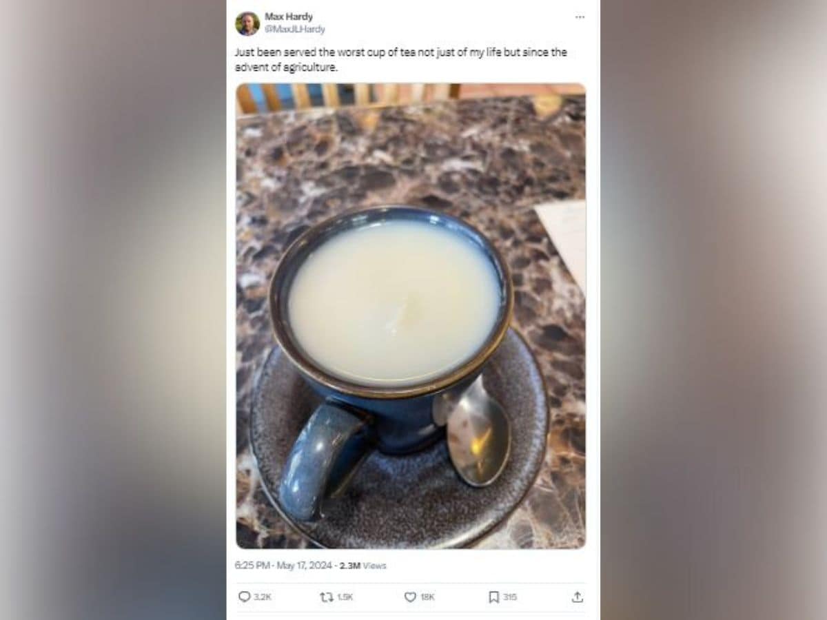 man served worst tea viral