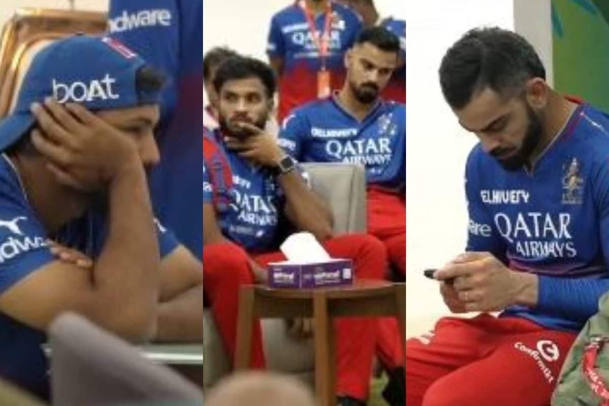 VIDEO: नम आंखें... हार के गम में टूटकर बिखर गए बेंगलुरु के 'चैलेंजर्स'