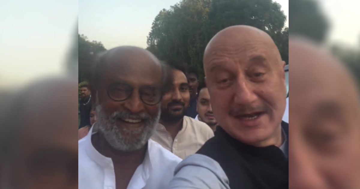 Rajinikanth was walking on Rajpath, Anupam Kher came from behind and ...