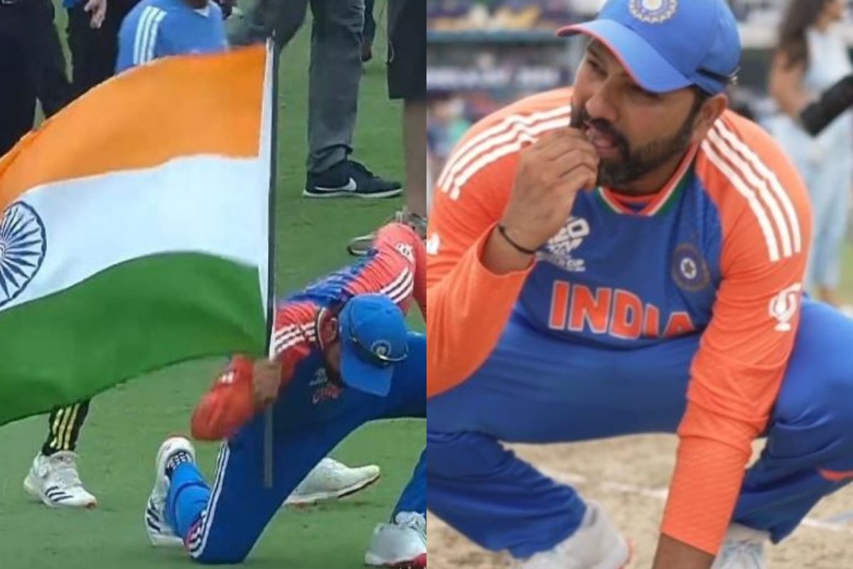 WATCH: रोहित ने घास खाकर मनाया वर्ल्ड चैंपियन बनने का जश्न