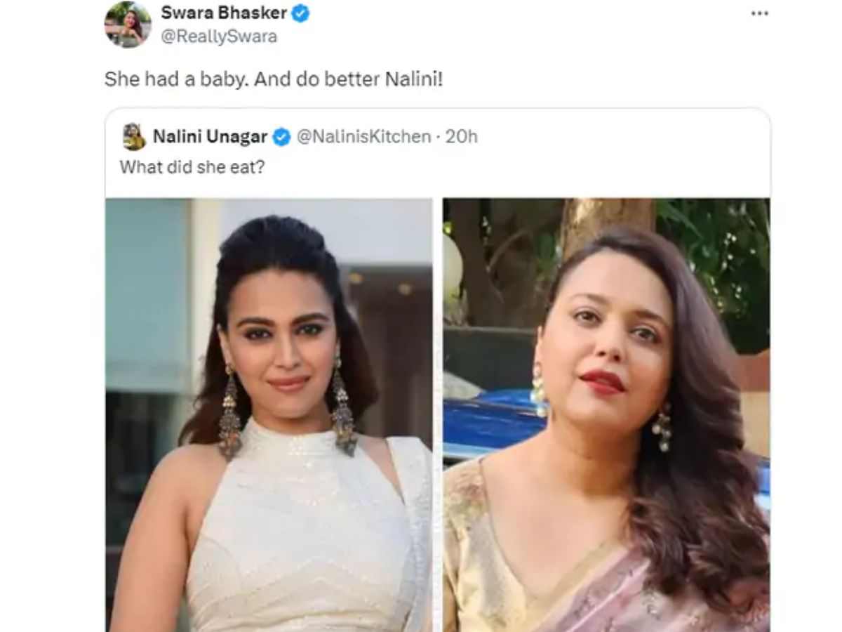 Swara Bhaskar, Swara Bhaskar News, Swara Bhaskar Photos, Swara Bhaskar body shamed, Swara Bhaskar slammed food blogger Nalini, Swara Bhaskar twitter, Swara Bhaskar tweet, who body shamed Swara Bhaskar, who is food blogger Nalini, स्वरा भास्कर, स्वरा भास्कर को किसने किया बॉडी शेम