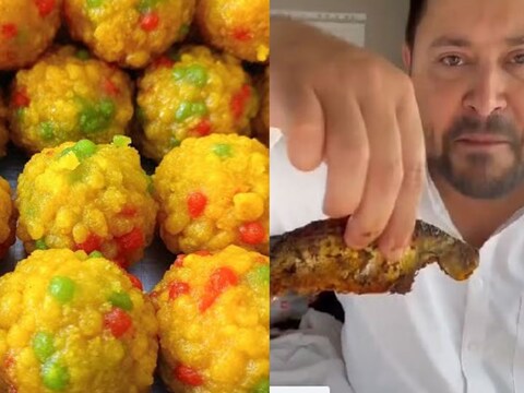 बिहार में बीजेपी कार्यकर्ताओं को भाया राजस्थानी लड्डू.