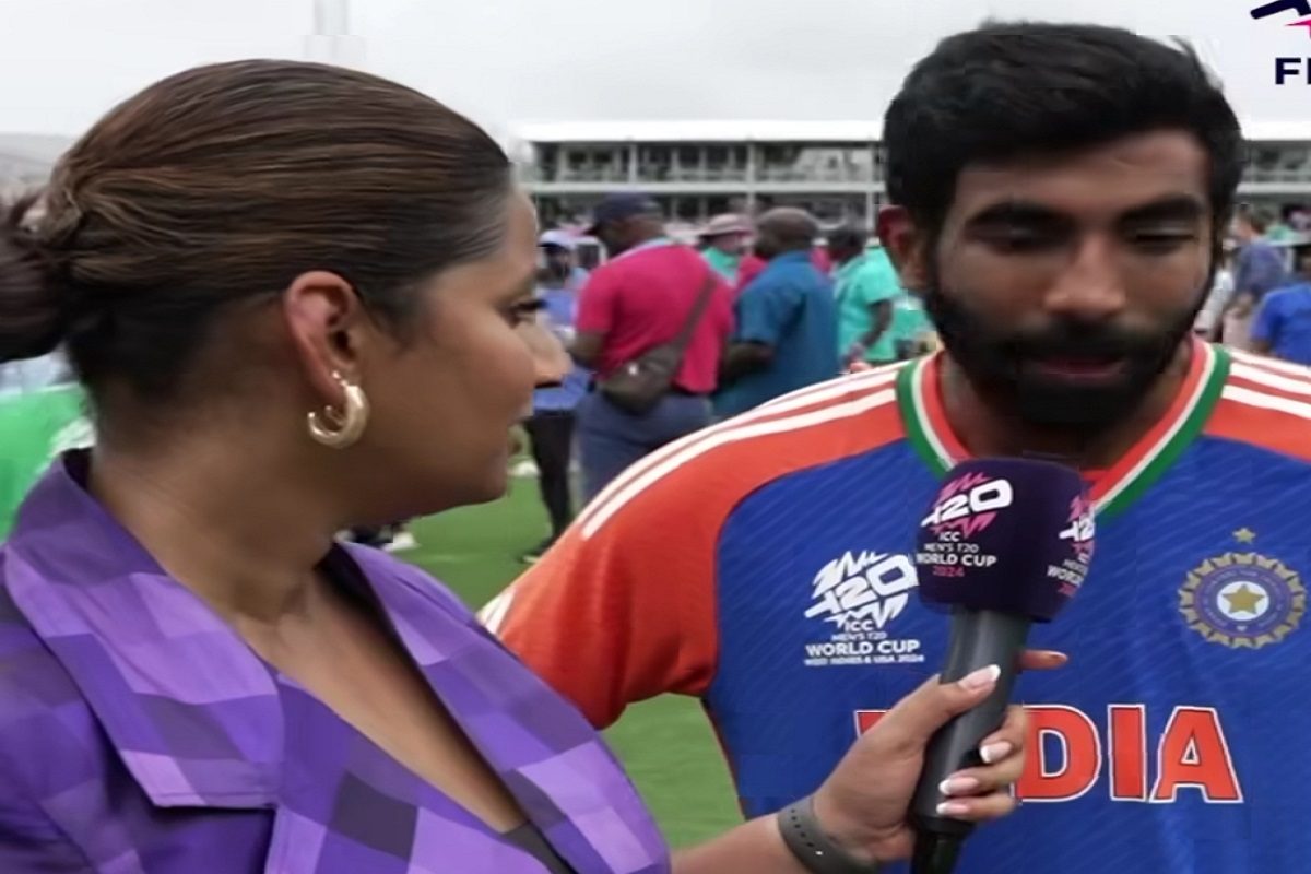 टीम इंडिया की जीत के बाद वाइफ ने लिया बुमराह का इंटरव्यू, क्या बातचीत हुई?