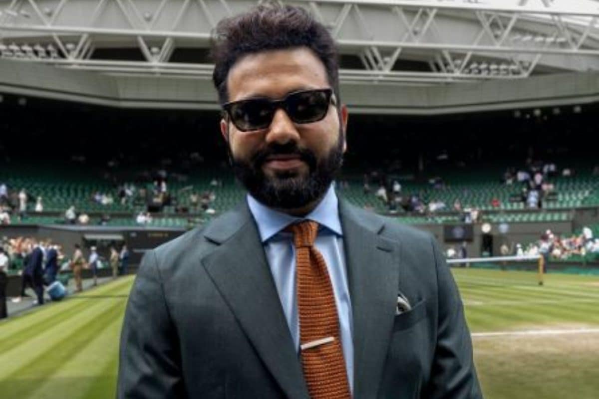 विंबलडन में 'हिटमैन'... विश्व विजेता कप्तान ने लंदन में टेनिस का उठाया लुत्फ
