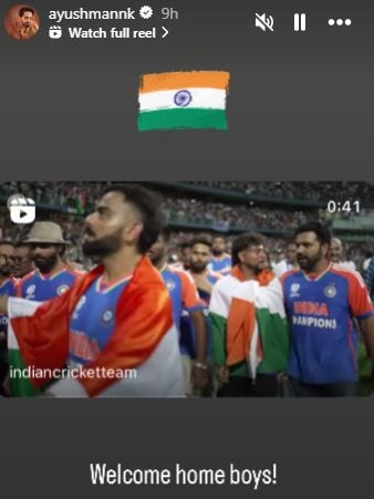 T20 World Cup , T20 World Cup final match highlights , T20 World Cup final score , bollywood welcomes team india , indian cricket team celebration video, virat kohli First reaction , anushka sharma , virat kohli emotional , virat kohli news , virat kohli retirement announcement , virat kohli wife , anushka sharma reaction on virat kohli family , टीम टी20 वर्ल्ड कप