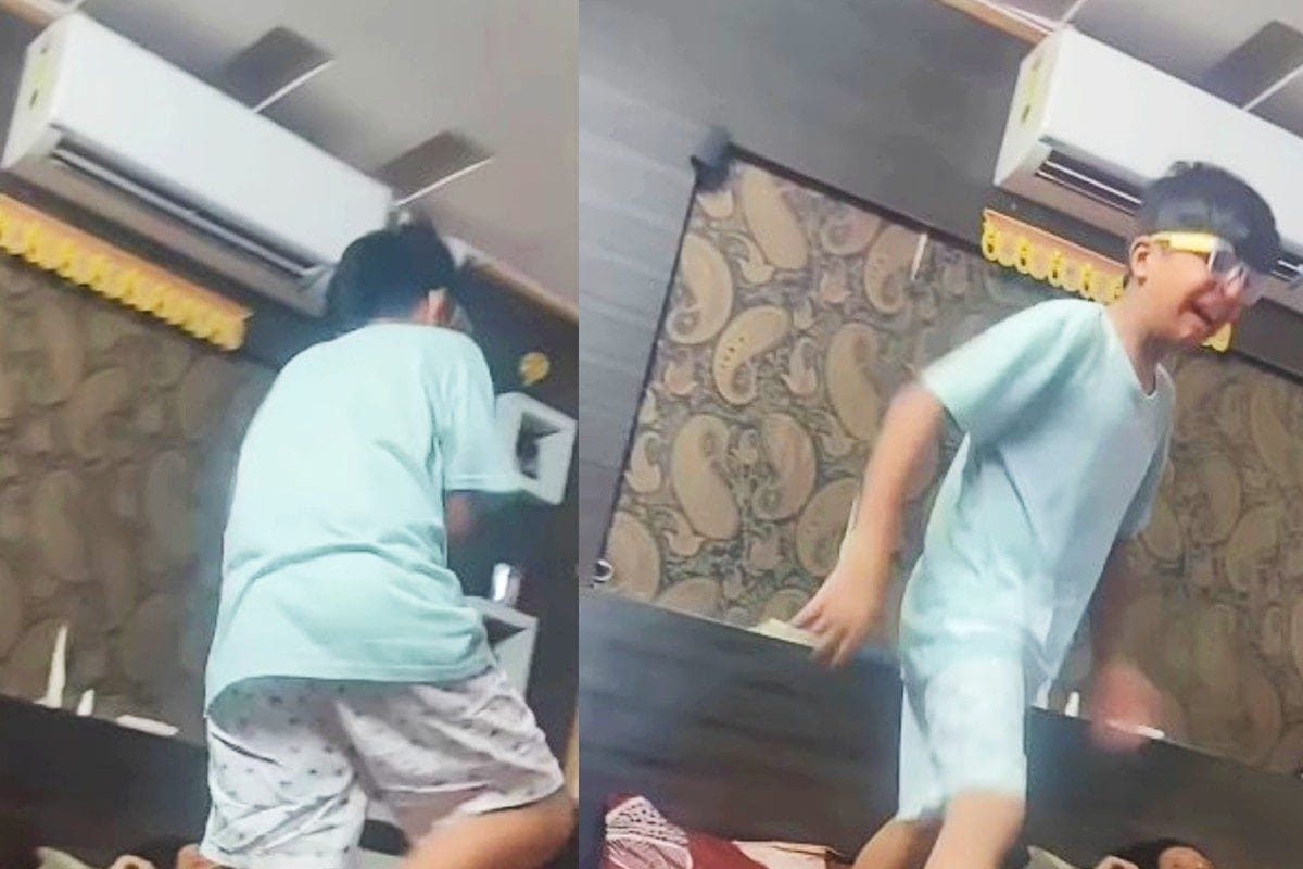 Video: मां चुप लेटी थी, बच्चा देख रहा था विश्व कप फाइनल, जीत पर उसने जो किया..