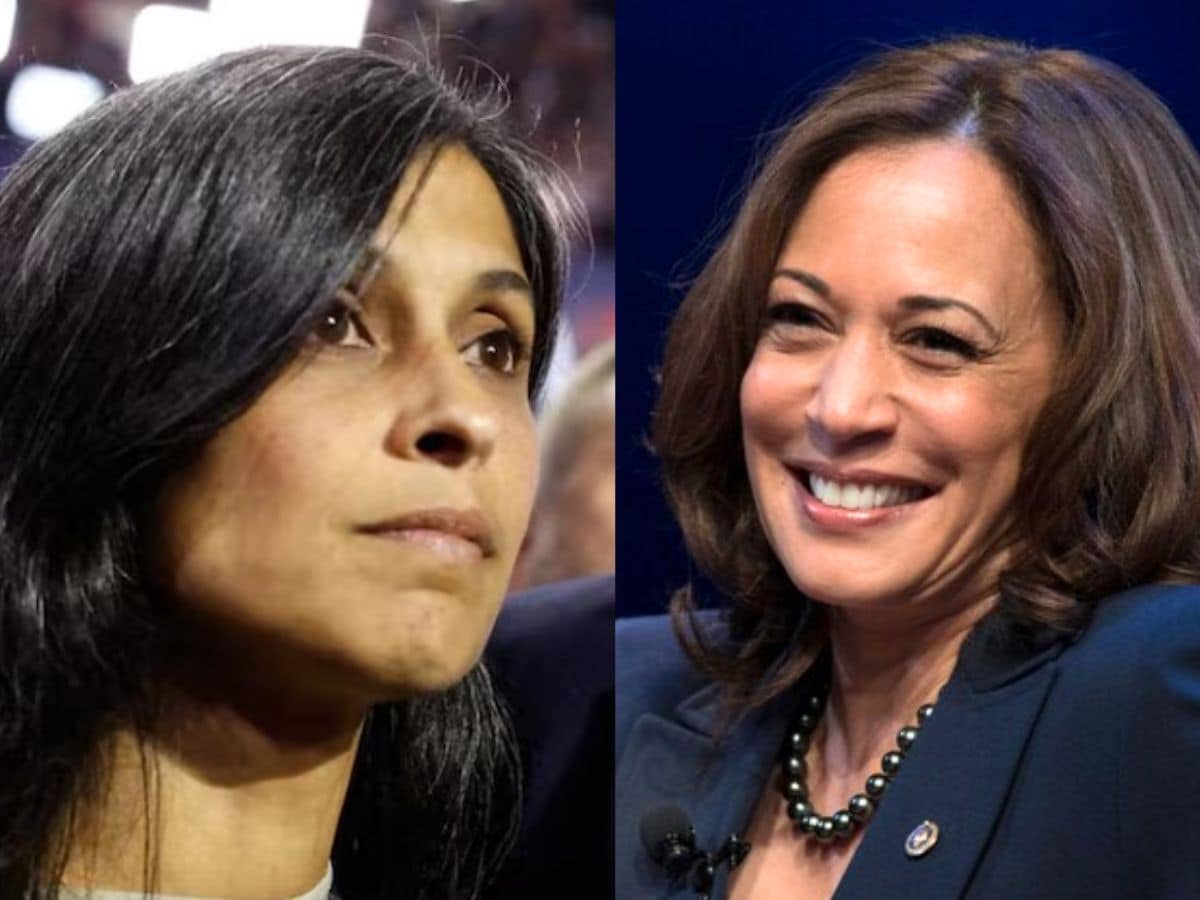 double India connection , US presidential election 2024 , What is the double India connection in US election , india and us election , India connection in us election , Joe Biden , Donald Trump , Kamala Harris , US Vice President , Kamala Harris india connection , us election roots in India , Usha Vance , Usha Vance india connection , wife of JD Vance