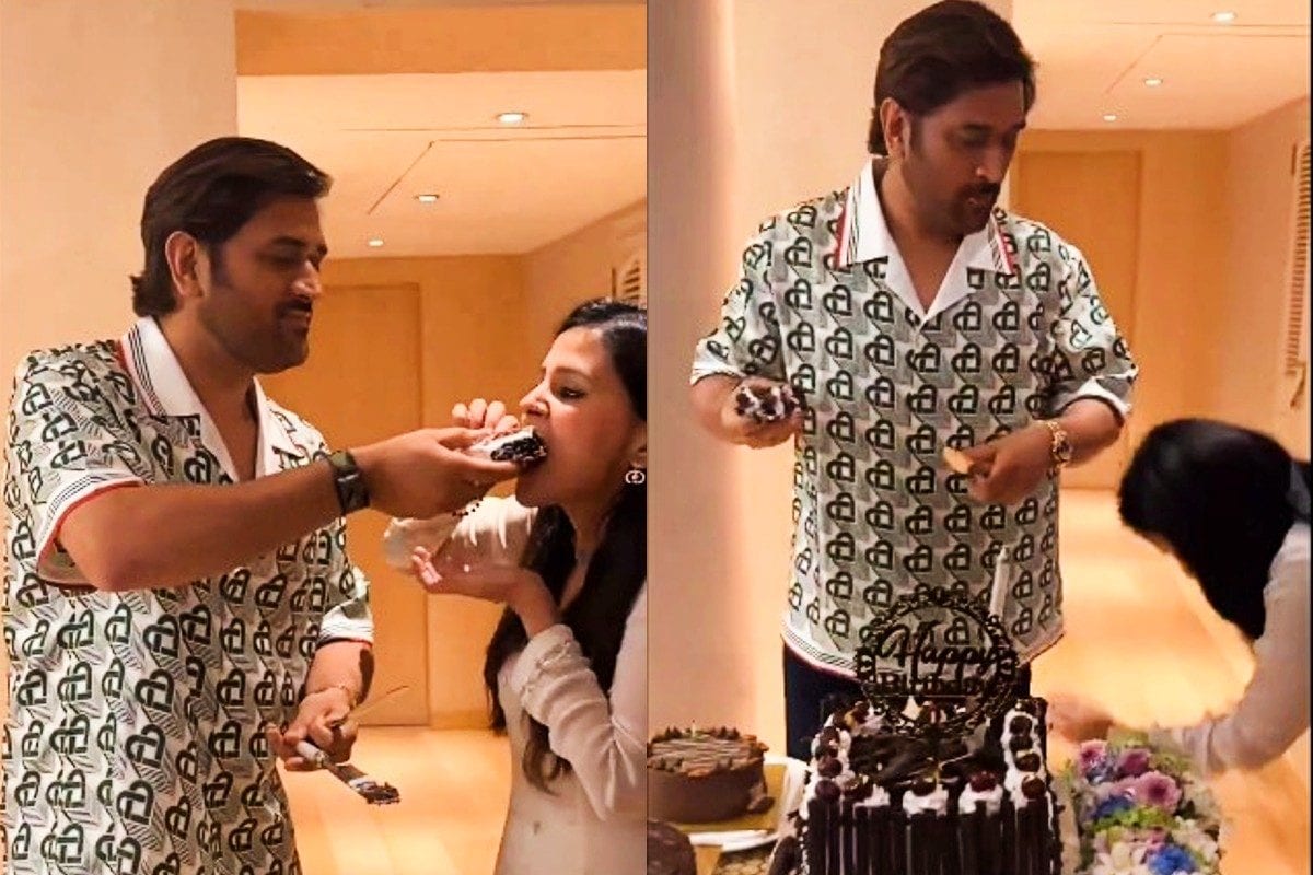 Video: धोनी के जन्मदिन पर केक काटते ही साक्षी ने जो किया, सब देखते रह गए