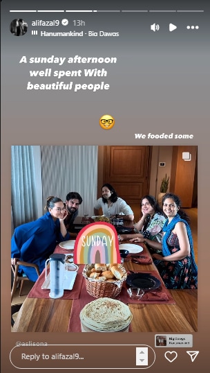 Ali Fazal Lunch post