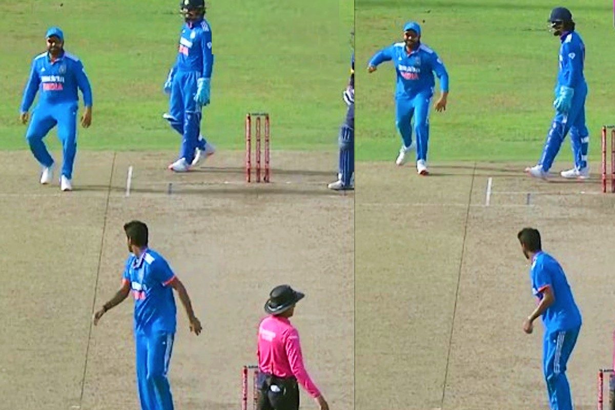 Video: दूसरे वनडे में सुंदर को मारने दौड़े रोहित शर्मा, देखते रह गए केएल राहुल