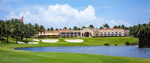 donald trump net worth is 7 and half billion dollars he has 19 beautiful golf clubs around the world see pictures