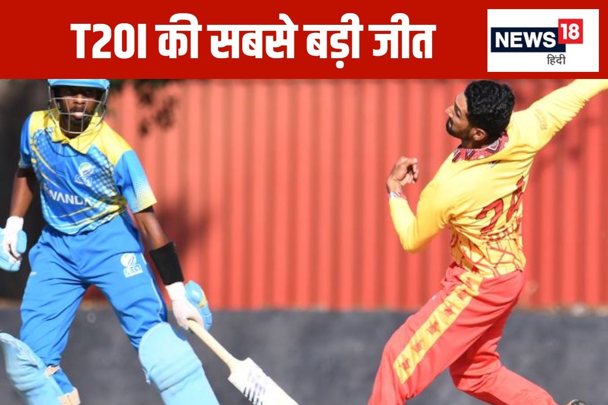 345 का टारगेट, 54 रन पर ढेर हुई टीम, T20 में सबसे बड़ी जीत का बना महारिकॉर्ड