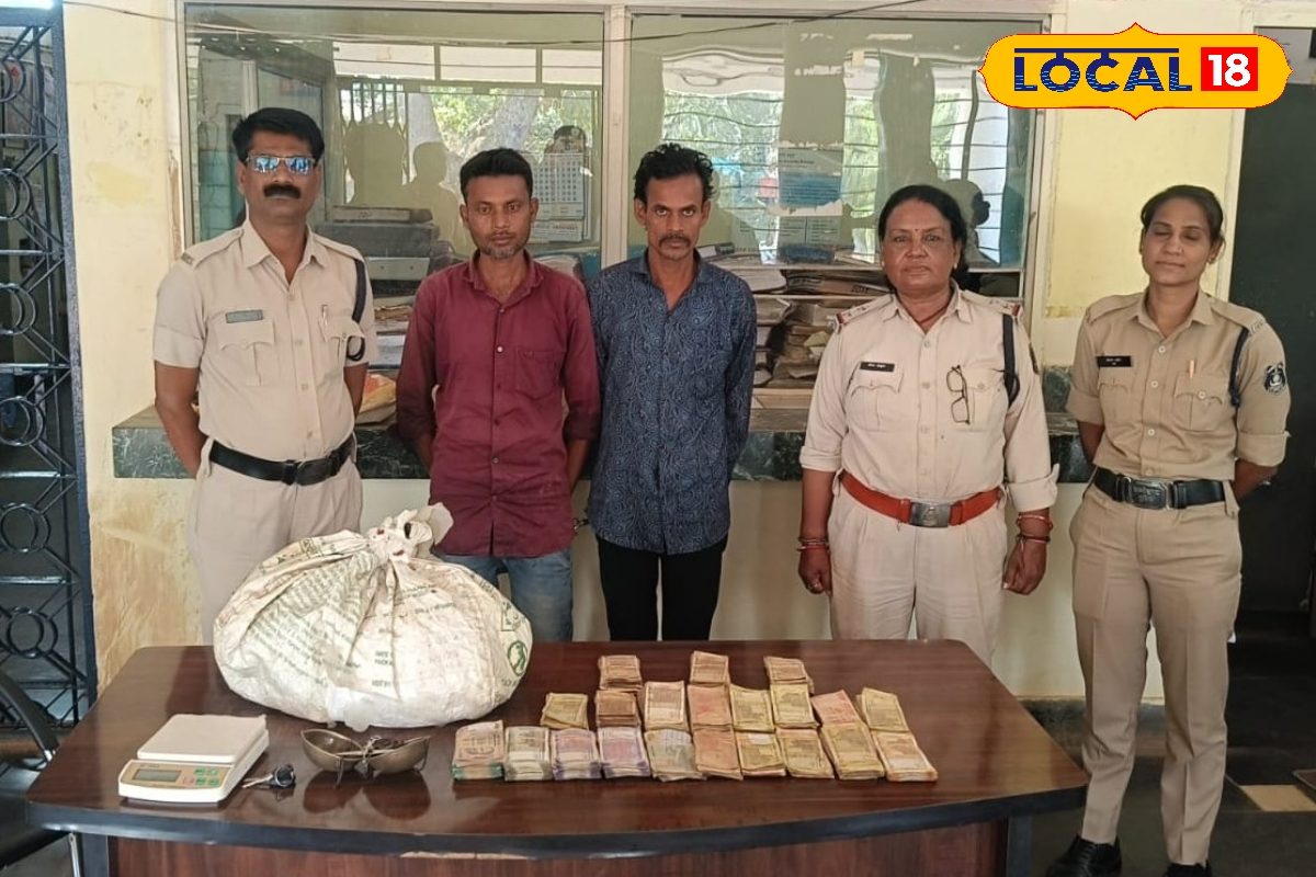 नकदी के साथ गांजा तस्कर गिरफ्तार, पुलिस ने मौके पर ही धर दबोचा