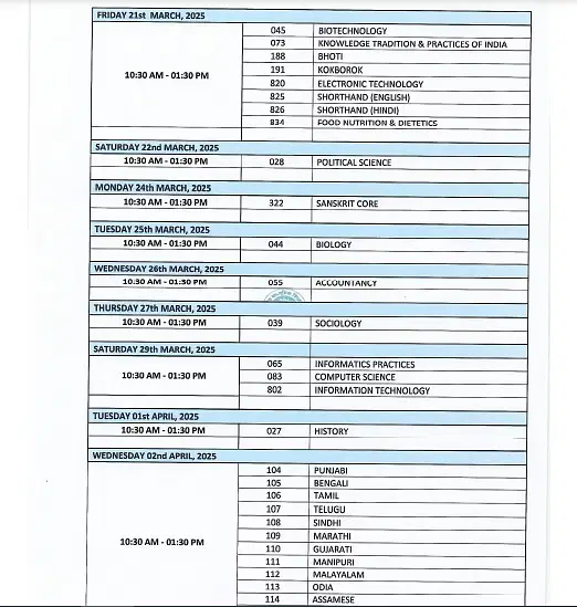 CBSE Date Sheet 2025, cbse exam date, cbse released, cbse board, cbse 10th, 12th exams schedule, kab hogi board pariksha