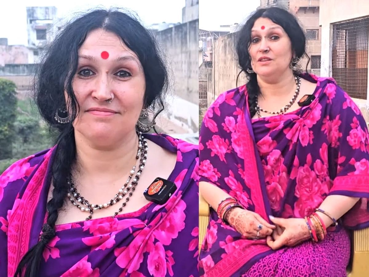 Russian Girl came to India and settled in Vrindavan for krishna radha