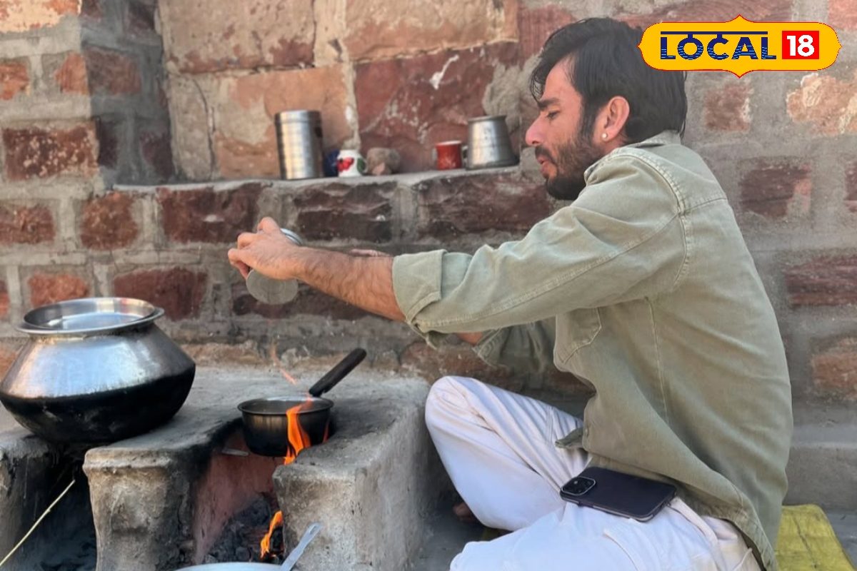 क्रिकेटर रवि बिश्नोई ने देसी अंदाज में बनाई चाय, Photos सोशल मीडिया पर वायरल