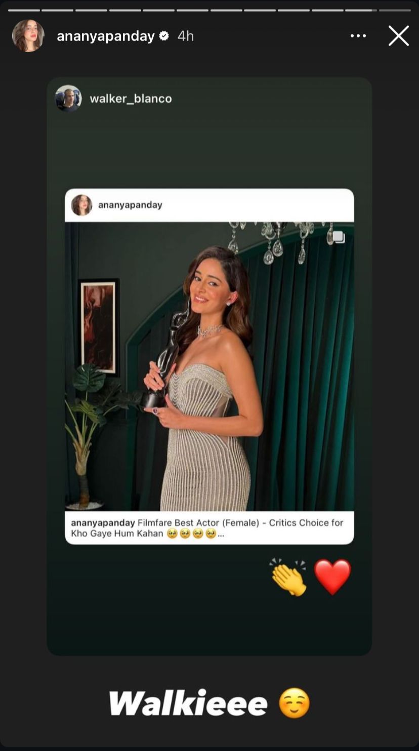 Ananya panday, ananya panday filmfare award, ananya panday filmfare award category, ananya panday awards, filmfare awards complete list, who is ananya panday boyfriend walker blanco, who is walker blanco