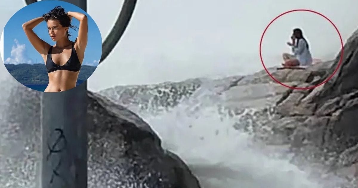 VIRAL VIDEO: 24 year old actress was engrossed in yoga on the sea shore, suddenly a wave came and then…