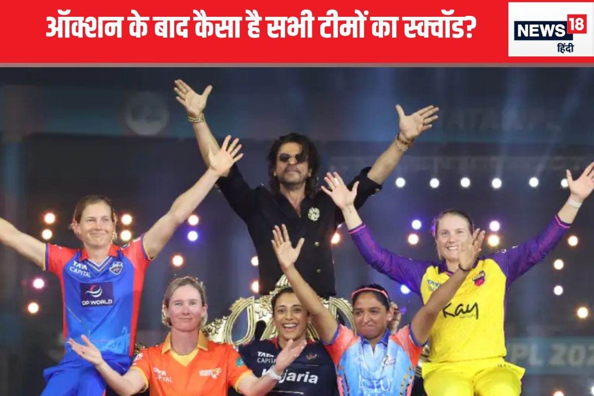 WPL 2025: ऑक्शन के बाद कैसा है सभी टीमों का स्क्वॉड? देखें पूरी लिस्ट