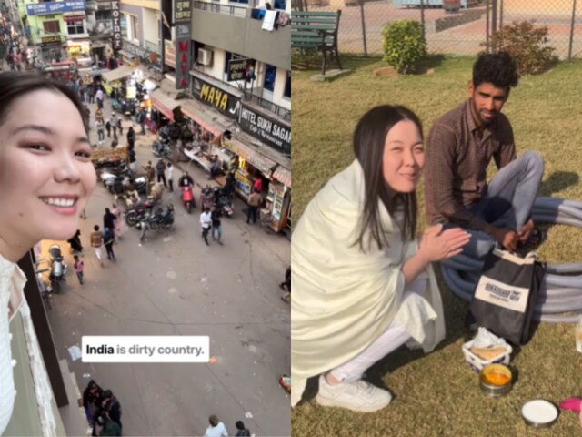 दूसरों के साथ खाना खाते दिखी विदेशी महिला, वीडियो पर लिखा- भारत है गंदा देश!
