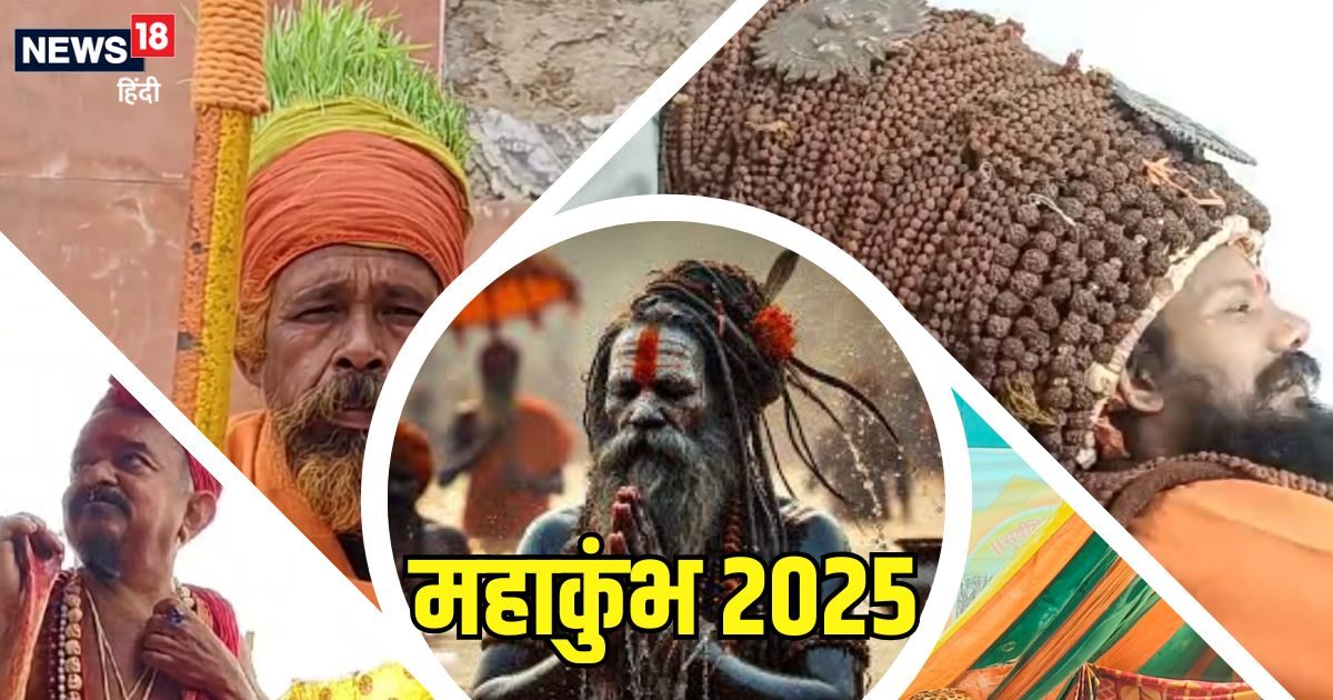 Maha kumbh 2025: किसी ने सिर पर उगाई फसल तो किसी ने 45 किलो रुद्राक्ष पहनकर खींचा ध्यान, महाकुंभ में दिखा साधुओं का जलवा