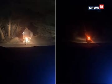 Boys having fun on a deserted road in the dark, switched off the car lights! Boys having fun on a deserted road in the dark, switched off the car lights!