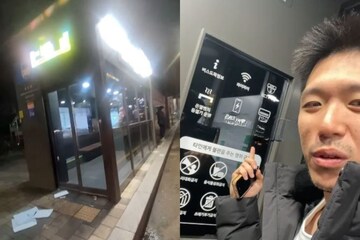 The boy showed the view of Korea's bus stop, there are so many facilities inside! The boy showed the view of Korea's bus stop, there are so many facilities inside!