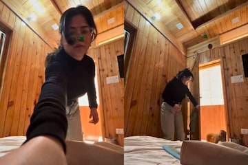 VIDEO: The girl was getting ready in the hotel room, the door was open, then... VIDEO: The girl was getting ready in the hotel room, the door was open, then...