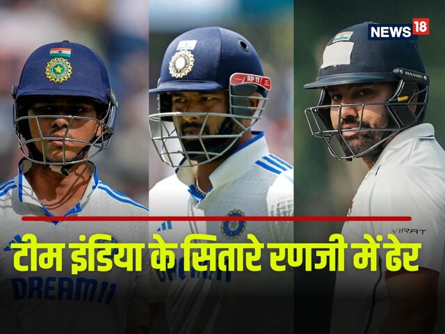 रोहित शर्मा, पंत, यशस्वी और गिल के धरे रह गए अरमान,  रणजी मैच में सारे ढेर