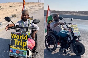 Toured 14 countries on a wheelchair, a man did what seemed impossible! Toured 14 countries on a wheelchair, a man did what seemed impossible!